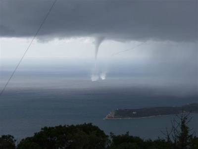 Tornado Passing Close to Station