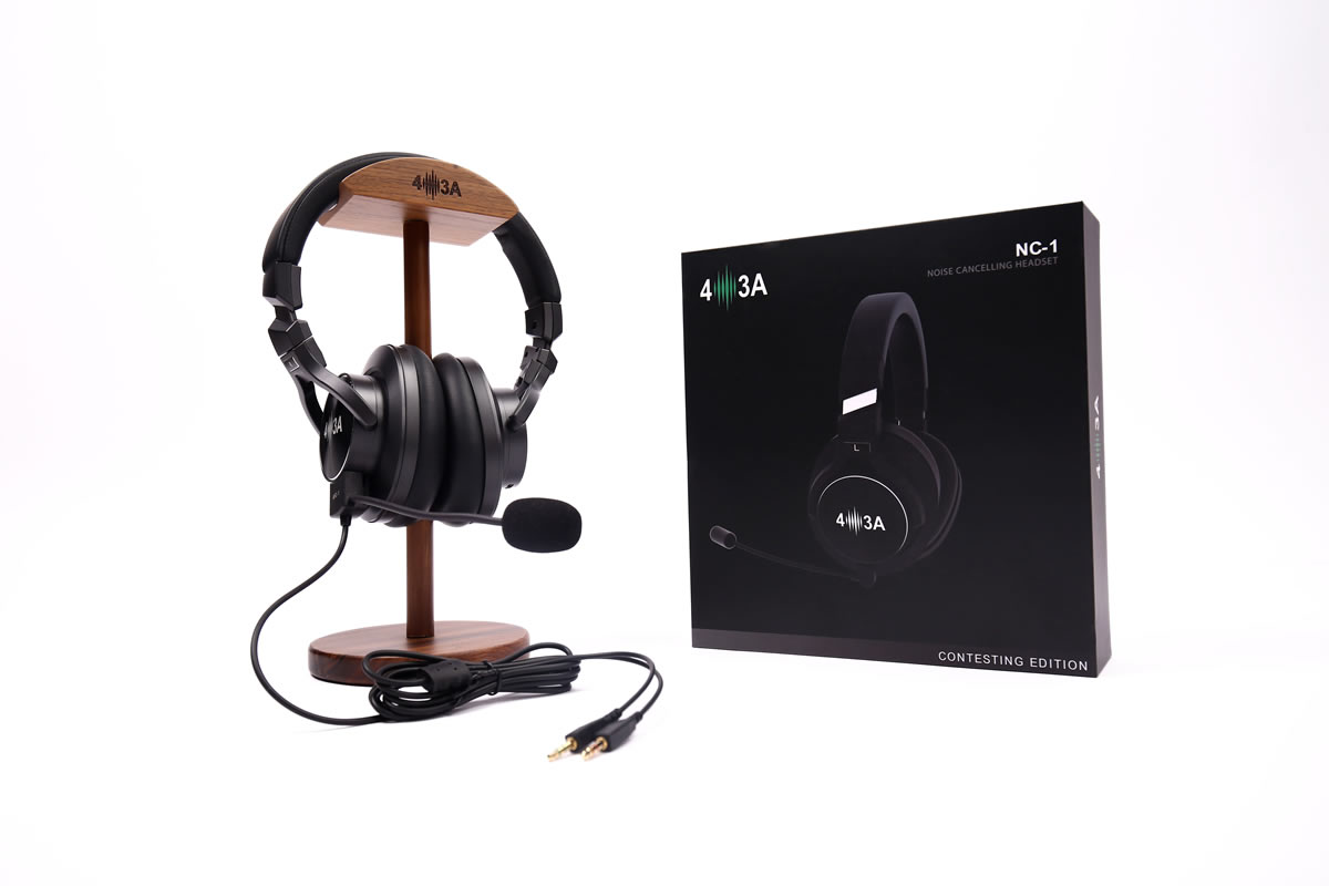 Headphones wooden stand